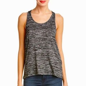 RAG & BONE / JEAN Slub TWIST BACK Black Heather TANK Top Medium